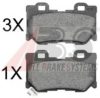 A.B.S. 37769 OE Brake Pad Set, disc brake